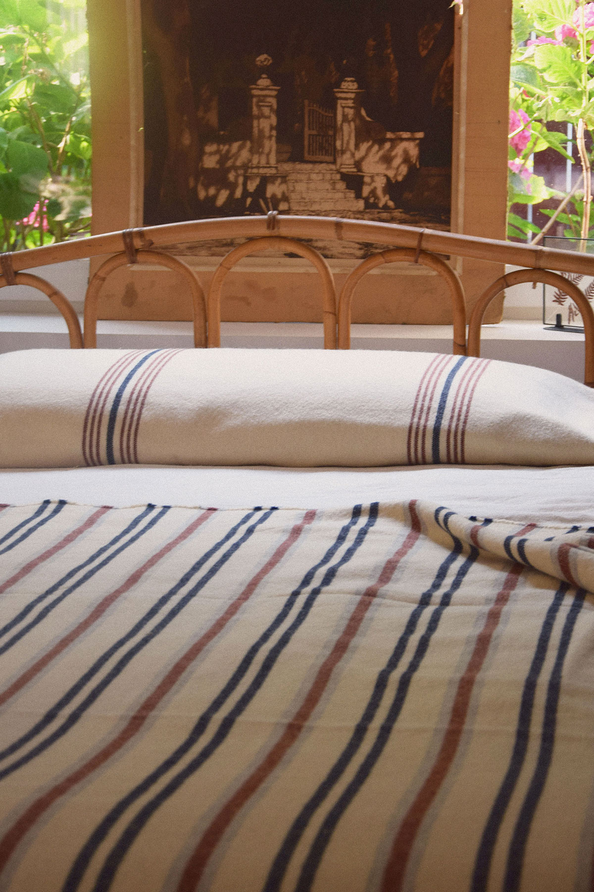 Couverture parc naturel des landes en laine recyclée Couverture parc naturel des landes en laine recyclée