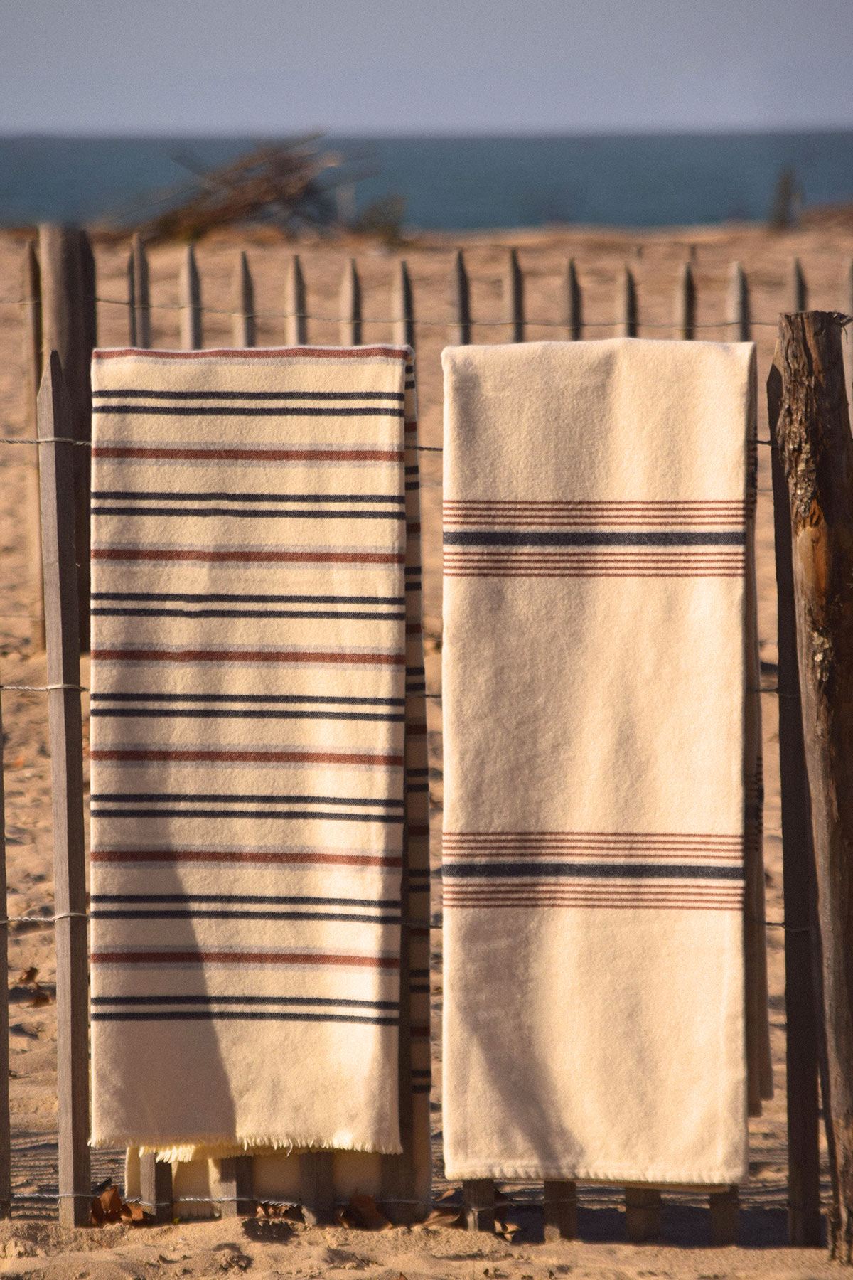 Couverture parc naturel des landes en laine recyclée