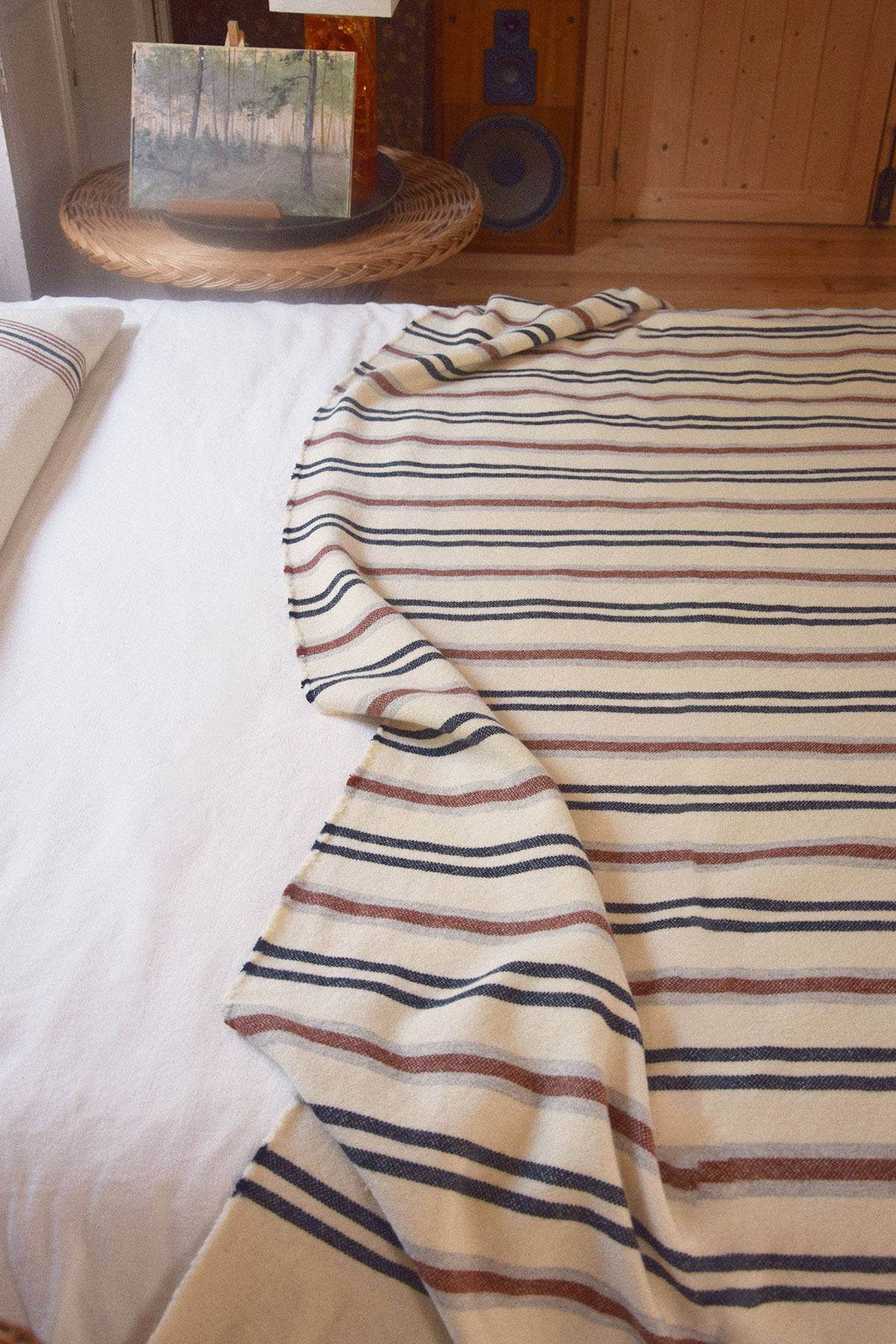 Couverture parc naturel des landes en laine recyclée Couverture parc naturel des landes en laine recyclée