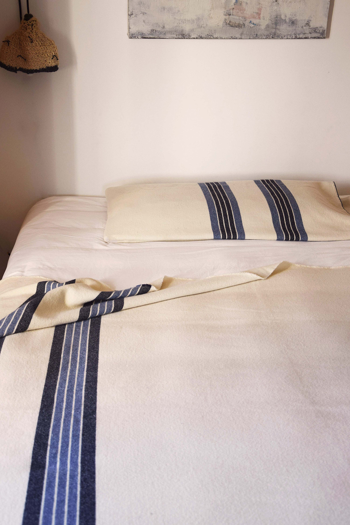 Couverture côte sauvage en laine recyclée Couverture côte sauvage en laine recyclée