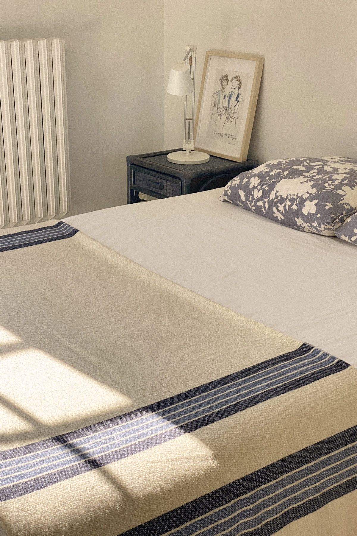 Couverture côte sauvage en laine recyclée