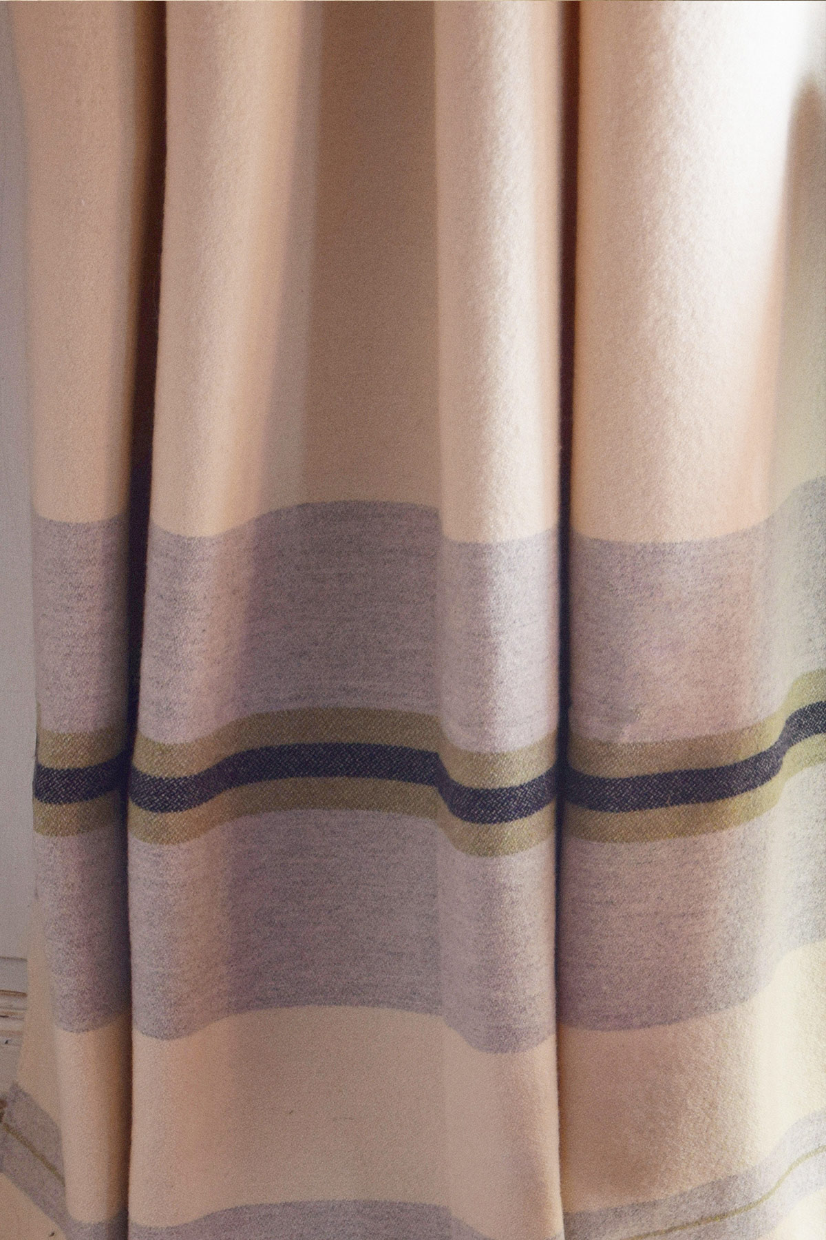 Rideaux côte d'opale en laine recyclée